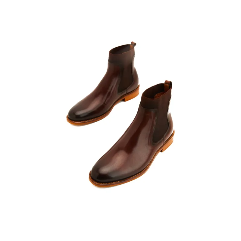 PEDRO Short Chelsea Boots Men's Umber-2