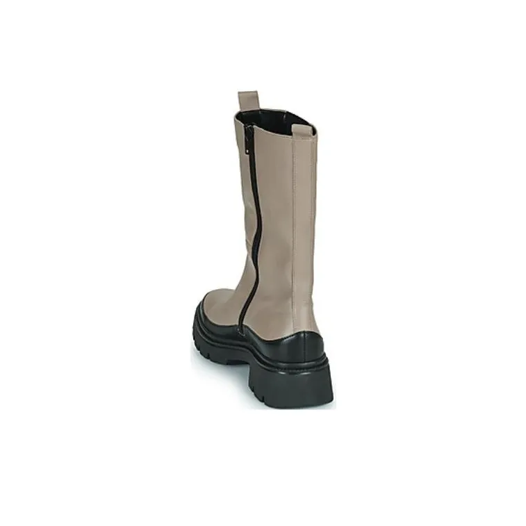Gabor Short Chelsea Boots 5cm Women's Beige Black-3