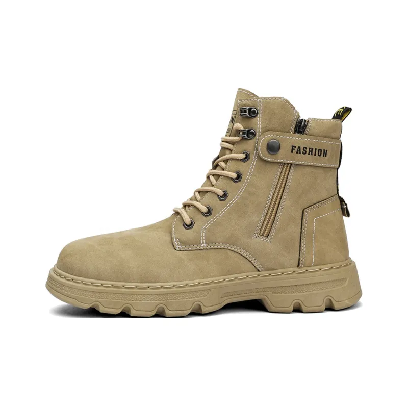 MEXICAN Martin Boots Men Black/Khaki-6