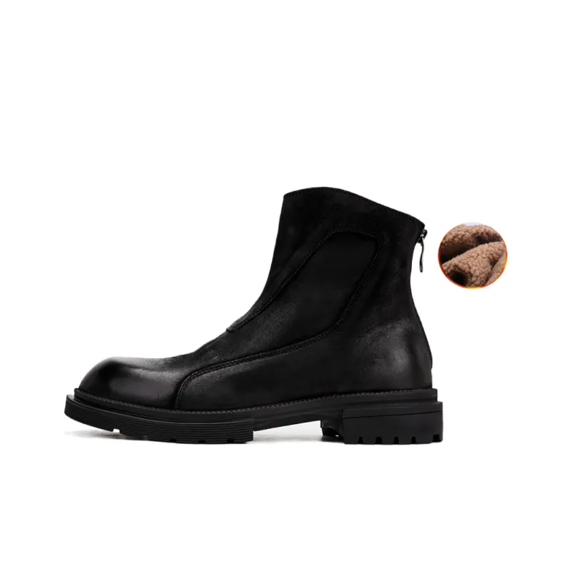 Brounvanm Ankle Boots Men Brown/Black-1
