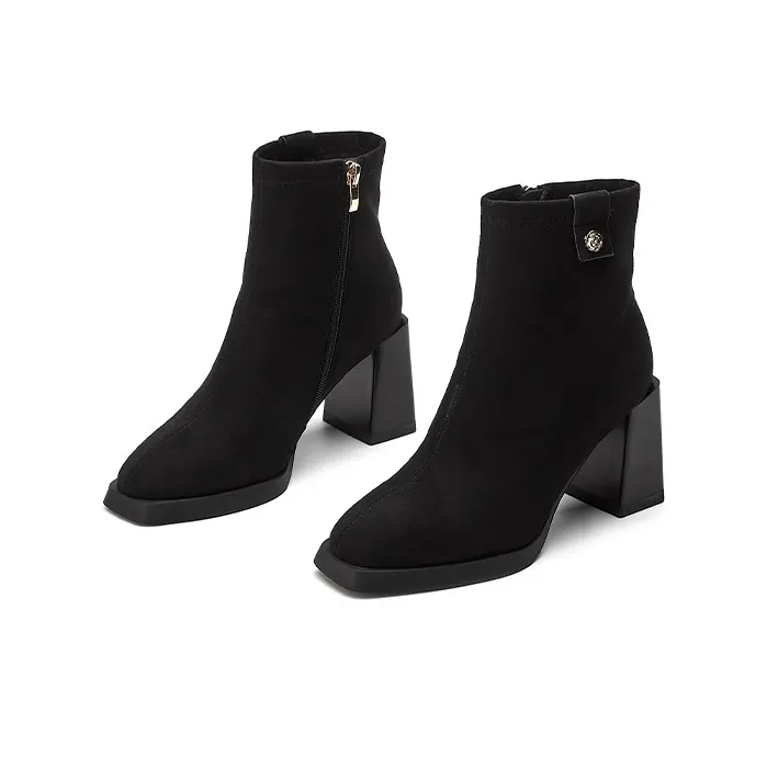 DAPHNE Ankle Boots Women's Coffee-2