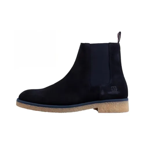 Tommy Hilfiger Short Chelsea Boots Men's Dark Blue
