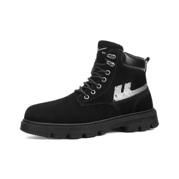 Warrior Short Mid Calf Martin Boot Men's Black