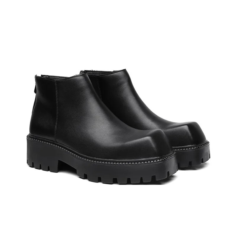 YEDANI Ankle Boots Men Black-2
