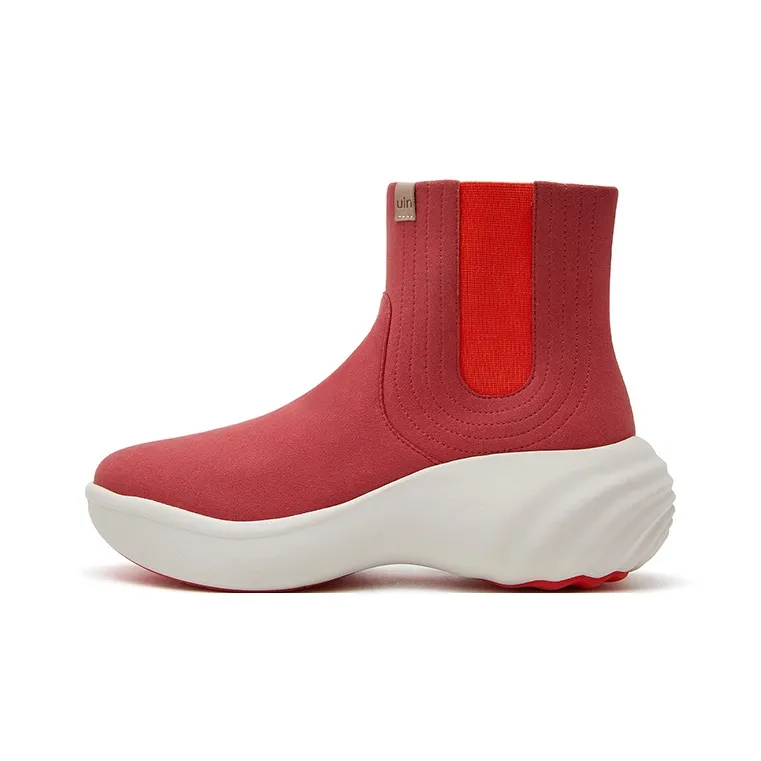 U.IN Painted Travel Shoes-Si Chuan 4 Artistic Collection Chelsea Boots Women's-11