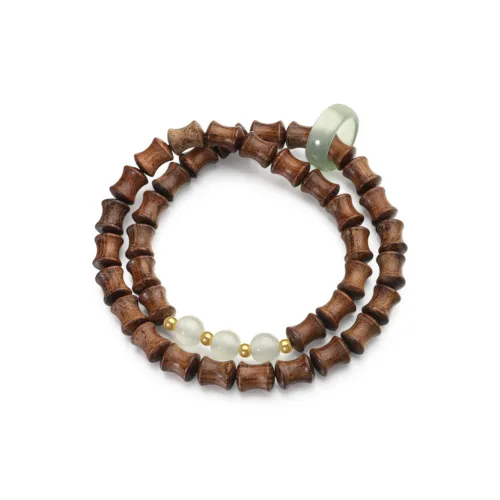 Jinghua Record Green Sandalwood Bracelets Unisex