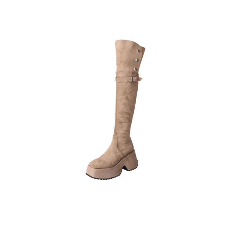 JIUXINGDAO Over the knee Boots 8.5cm Women's-0