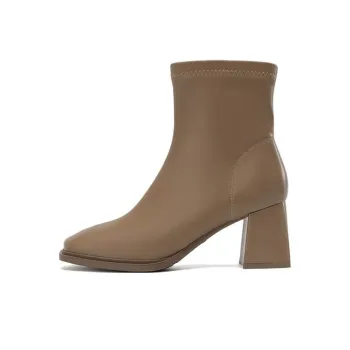 AOKANG Ankle Boots Women's Ginger Yellow