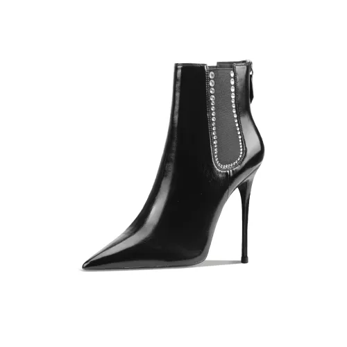 Suyymakk Ankle Boots heeled Super High Heel Women's Black