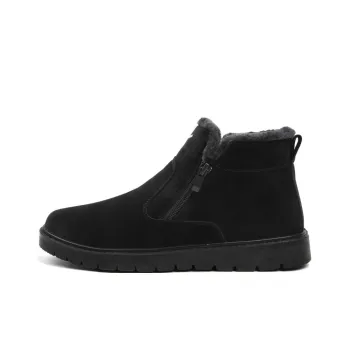 Warrior Short Mid Calf Snow Boots Men's Black