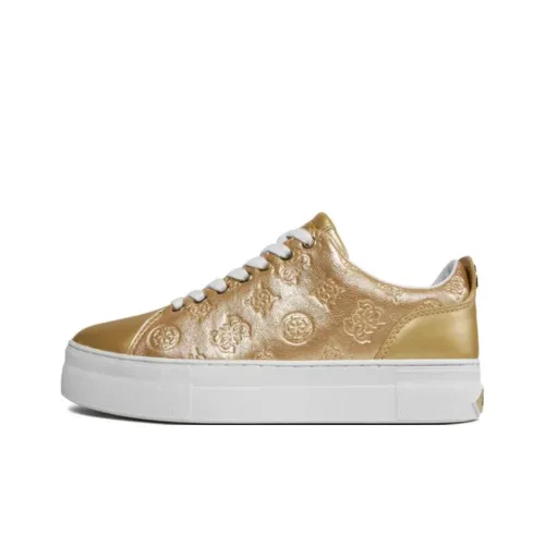GUESS Low-Top Skateboard Shoes Women's Gold