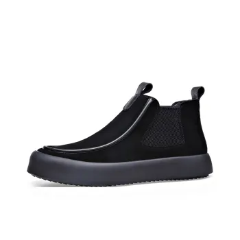LUOMAIKE Ankle Length Chelsea Boots Men's Black