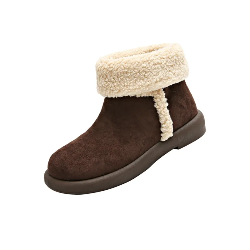 CAHHRRN Warm Short Snow Boots Women's-5