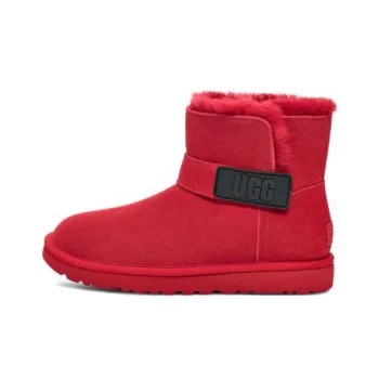 UGG Embossed Belt Short Boots 'Red' Women's