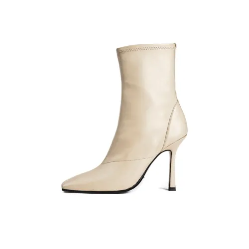 Tony Bianco Ankle Boots 10.5cm Women's Beige