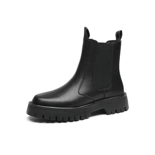 Bellum Han Short Chelsea Boots Men's Black