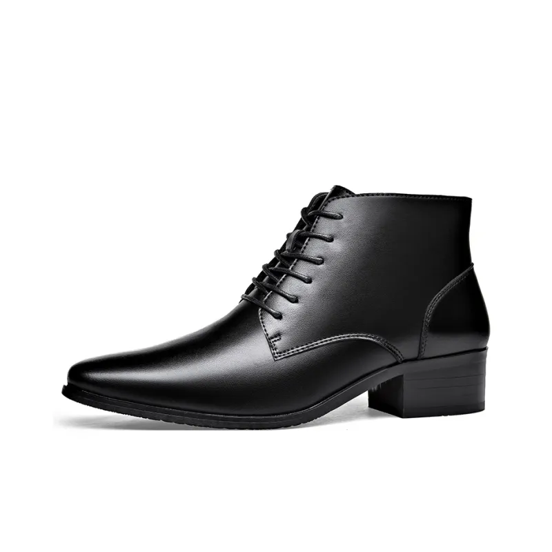 Romon Ankle Boots 5cm Men's Black-0