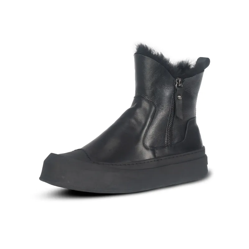Thai Points Snow Boots Men's Black-1