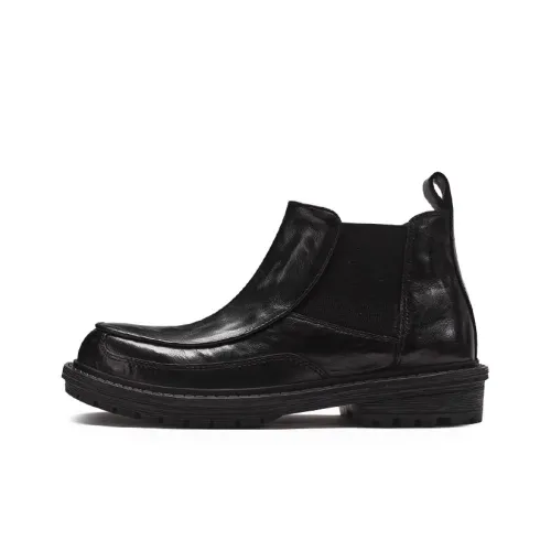 Voguhomme Short Chelsea Boots Men's Black