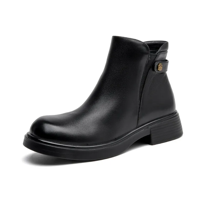 AOKANG Ankle Boots 3.8cm Women's Black-0