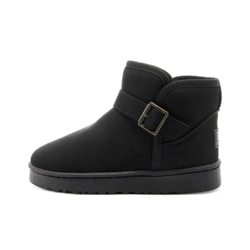 Warrior Warm And Wear Resistant Short Snow Boots Women's Black