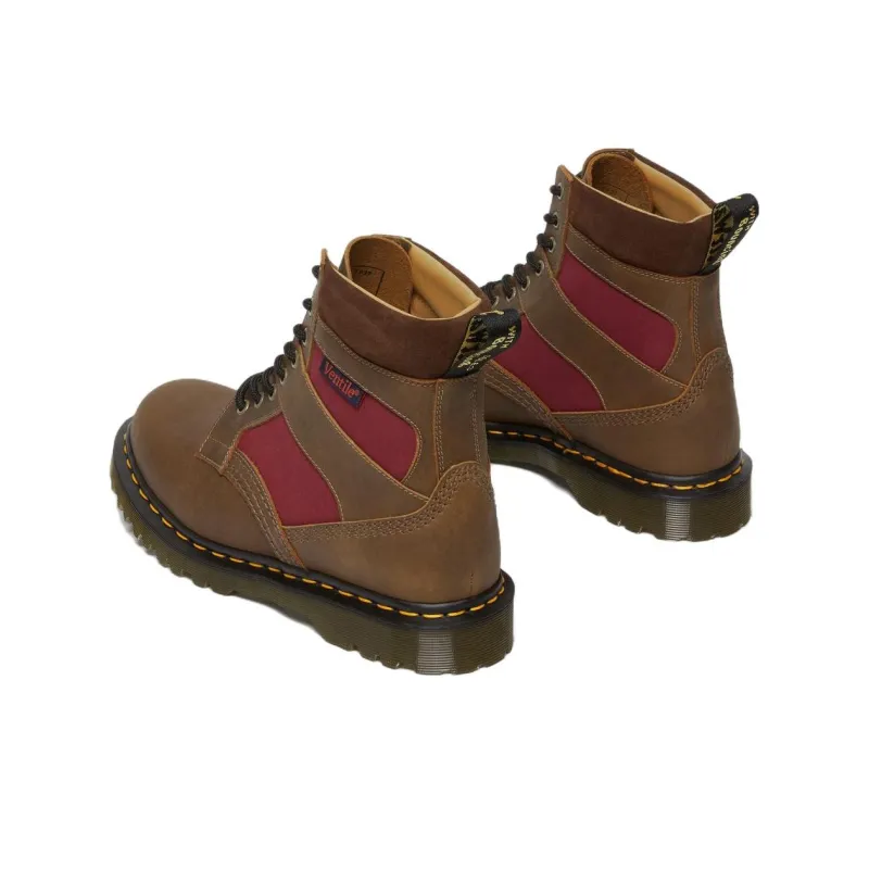Dr. Martens Dr.Martens 1460 Made In England Padded Panel Lace Up Boots 'Brown Dockyard Oxblood'-3