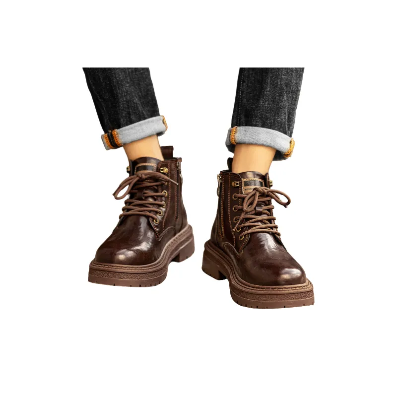 X-ZONE Knee-High Martin Boot High-Top Men's-5