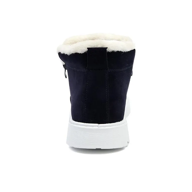 Warrior Short Mid Calf Snow Boots Men's Blue-3