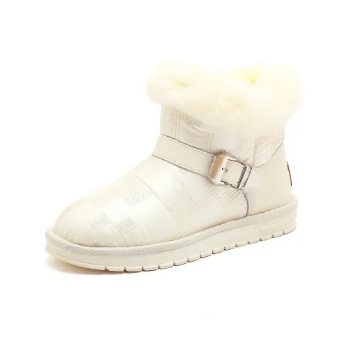 CAMEL Warm Crew Snow Boots Women's Beige