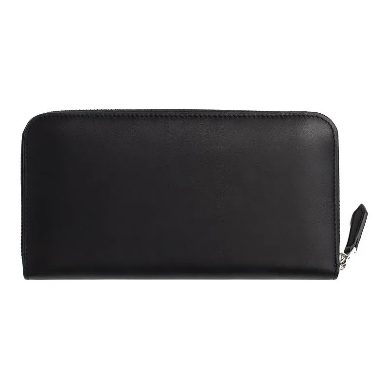 GIVENCHY Cow Leather Clutch Wallet Card Holder Unisex Black-1