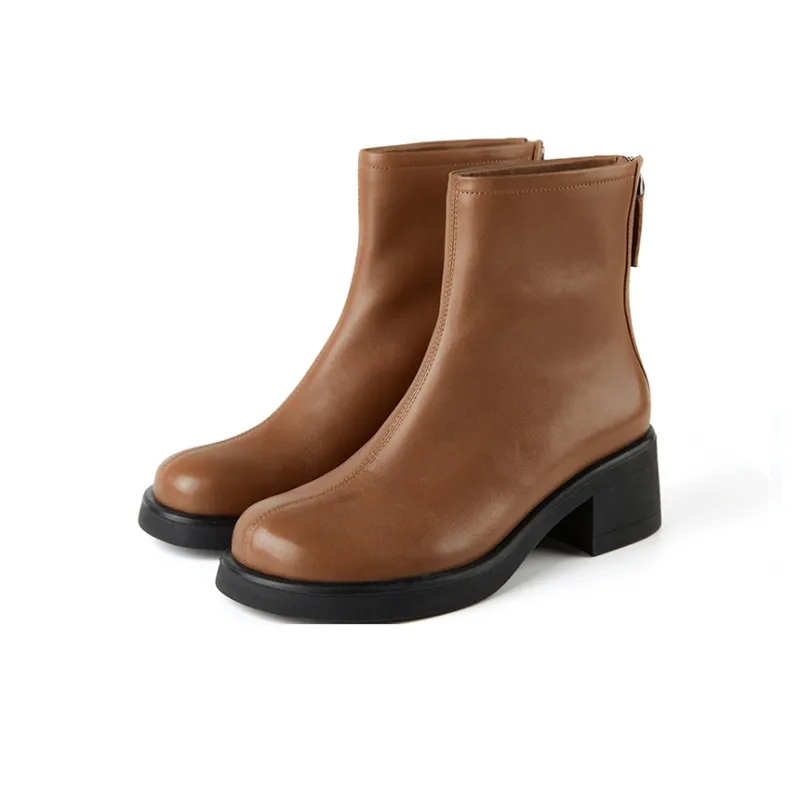 Marie Claire Ankle Boots 5.5cm Women's Caramel Brown-1