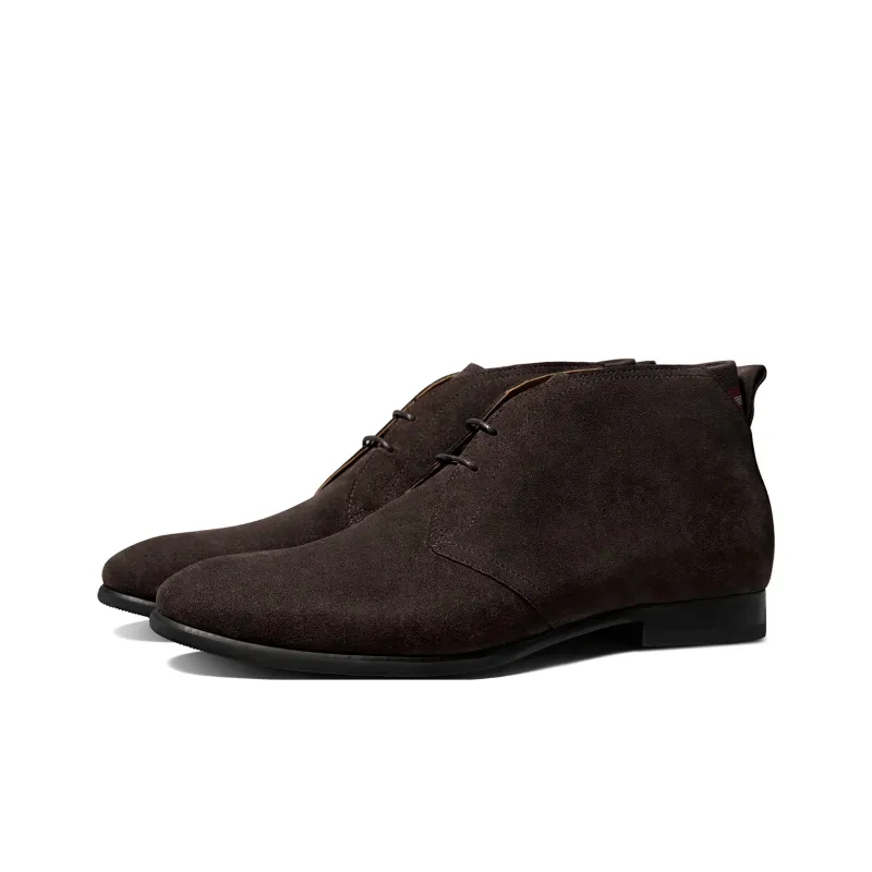 THOM WILLS Ankle Boots Men's Dark Coffee-1