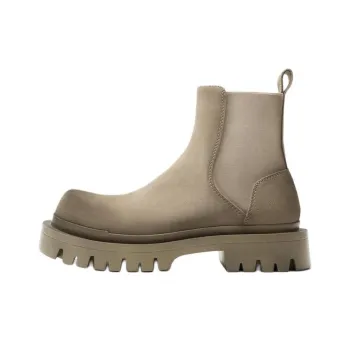 ZARA Short Chelsea Boots Men's Sandy Brown