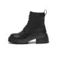 Smooth Finish Black Fleece-Lined