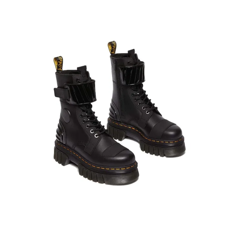 Dr. Martens Dr.Martens Audrick 10 Eye Alternative Leather Lace Up Boots 'Black' Women's-2