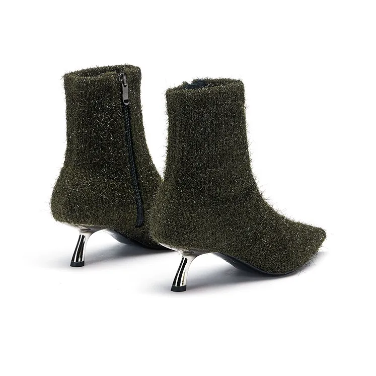 73Hours Green Forest Ankle Boots 5.5cm Women's-8