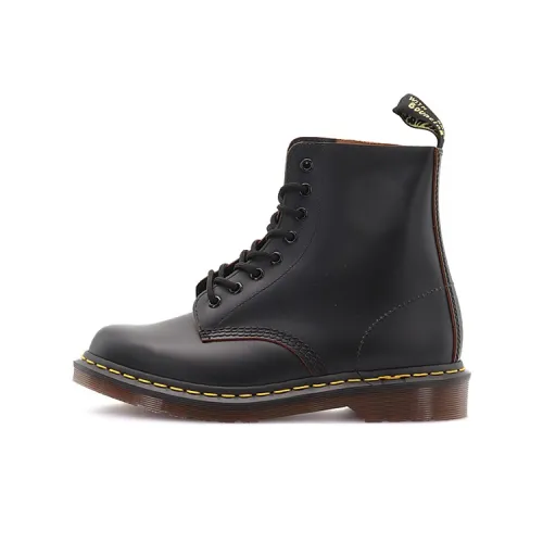 Dr.Martens 1460 Vintage Made In England Lace Up Boot Black Quilon