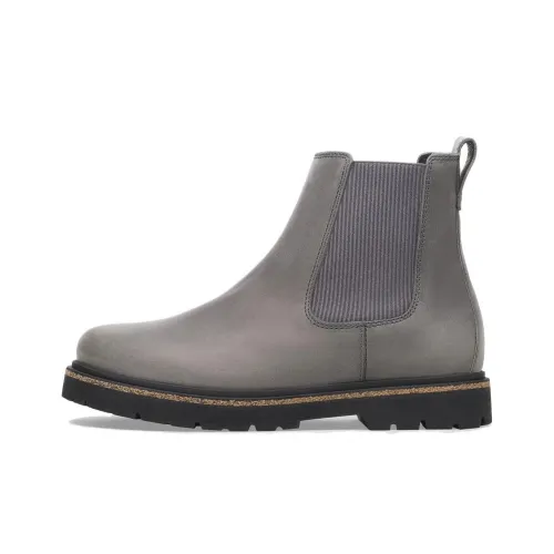 Birkenstock Highwood Slip On Mid Short Chelsea Boots Men's Gray Narrow Fit