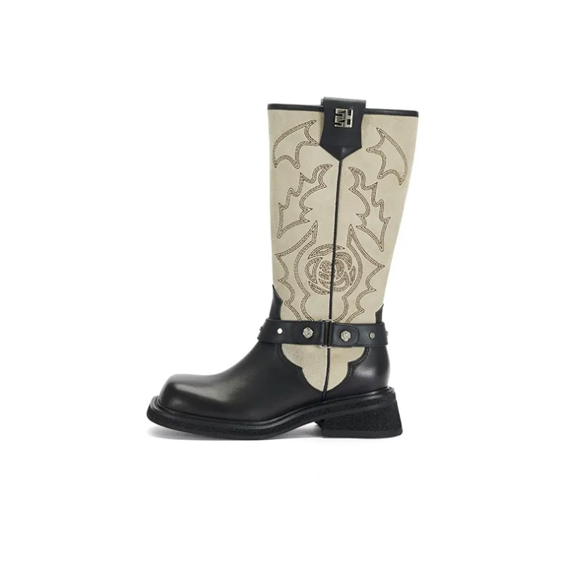SUGARSU Knee high Boots Women's Black-0
