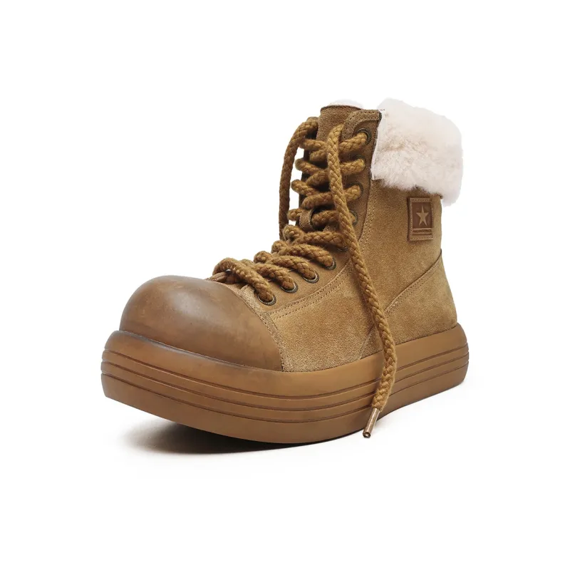 MODENGPAN Warm Snow Boots Men's-0
