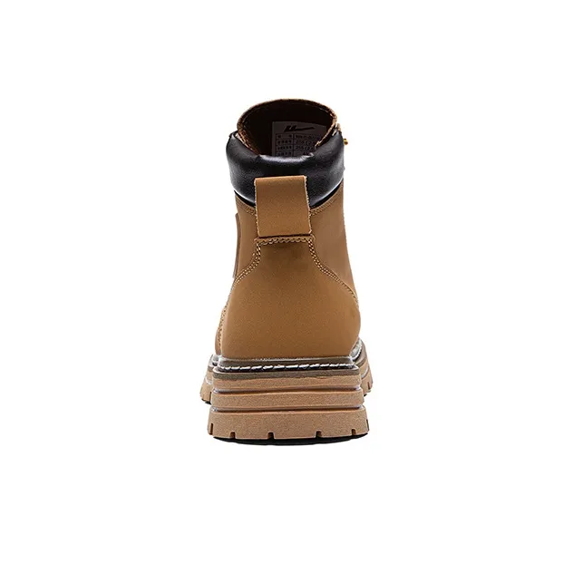 Warrior High Top Casual Versatile Yellow Boots Martin Boot Unisex Camel-3