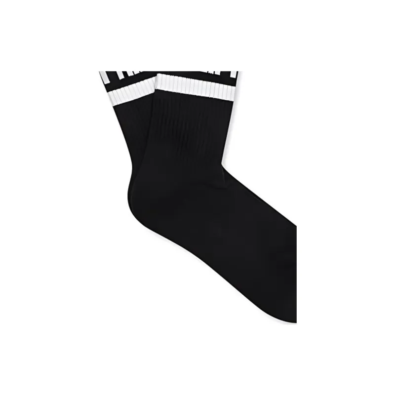 PHILIPP PLEIN FW22 Mid-Calf Socks Unisex 1 Pack Black-4