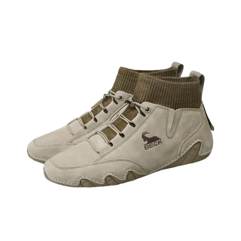 BECK Ankle Boots Men Sand/Gray/Brown-4