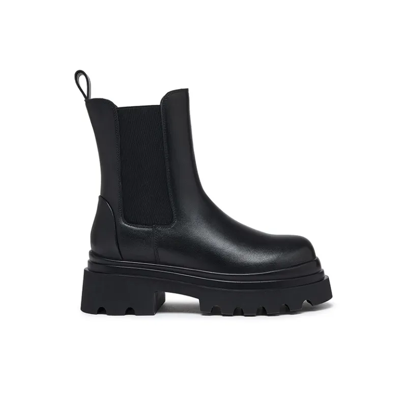 CAMEL Chelsea Boots 6CM Women's Black-1