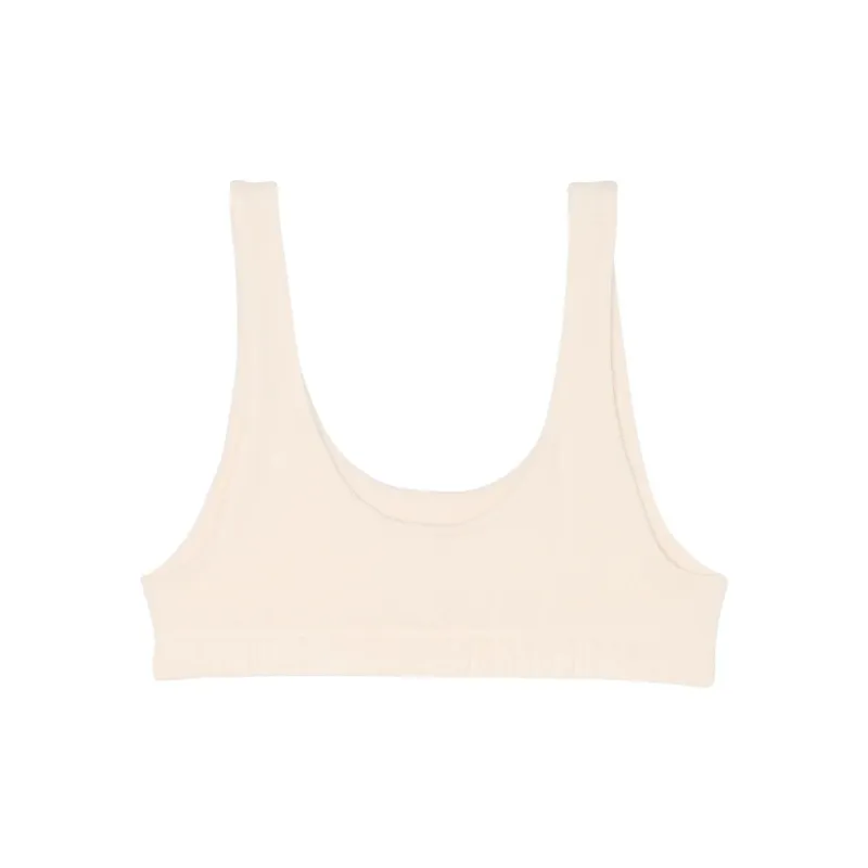 Victoria's Secret Brushed Modal Fleece Lounge Bralette / CANDLELIGHT Bra Women's Candlelight White-1