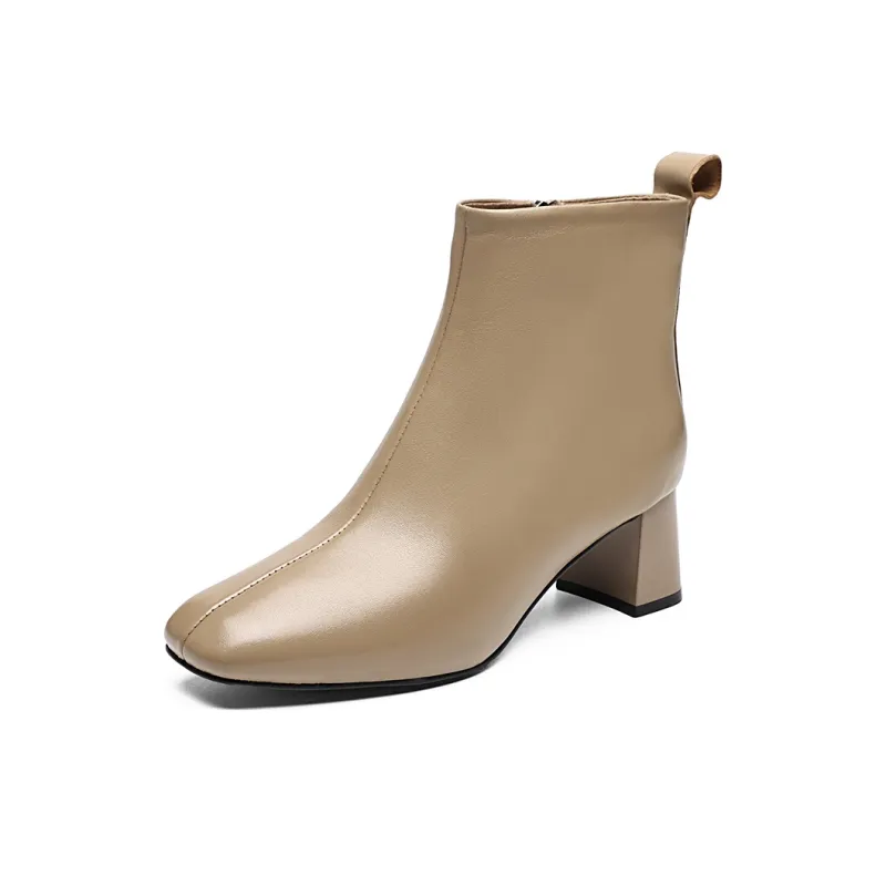 EBLAN Ankle Boots Women's Apricot-1
