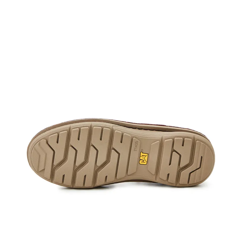 CAT SONAR Collection Casual Comfortable Low-Top Workwear Shoes Dark Brown-3