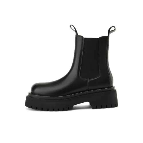 BOERDIQI Short Chelsea Boots 5.5cm Women's Black