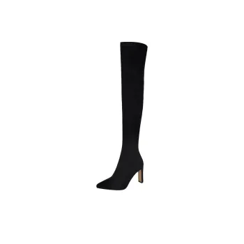Take The Qin Over the knee Boots Women's Black