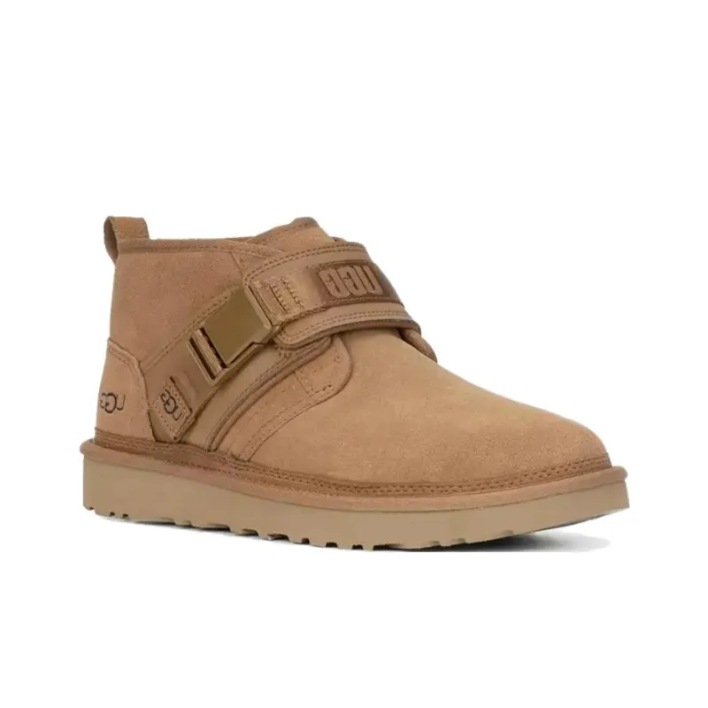 UGG Warm And Wear-Resistant Short Snow Boots Men's Chestnut-3